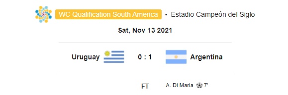 Highlight Uruguay 0-1 Argentina