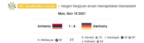 Highlight Armenia 1-4 Germany