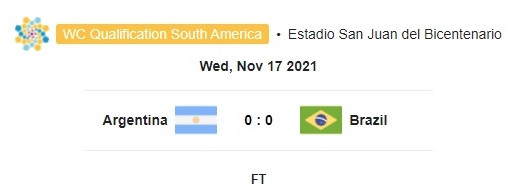 Highlight Argentina 0-0 Brazil
