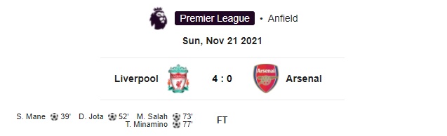 Highlight Liverpool 4-0 Arsenal