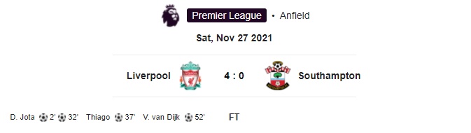 Highlight Liverpool 4-0 Southampton