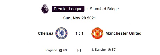 Highlight Chelsea 1-1 Manchester United