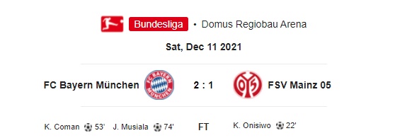 Highlight Bayern Munchen 2-1 FSV Mainz 05