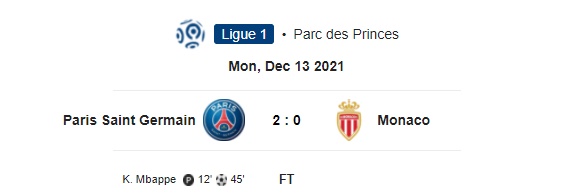Highlight Paris Saint Germain 2-0 Monaco