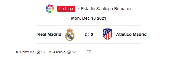 Highlight Real Madrid 2-0 Atletico Madrid
