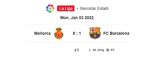 Highlight Mallorca 0-1 FC Barcelona