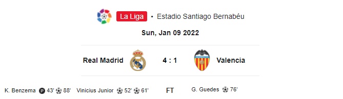 Highlight Real Madrid 4-1 Valencia