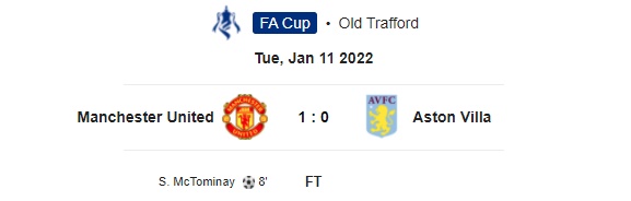 Highlight FA Cup Manchester United 1-0 Aston Villa